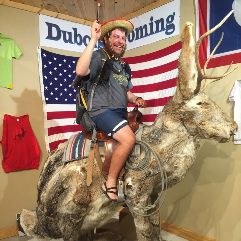 Nothing says America more than riding a giant Jackalope in Dubois, WY