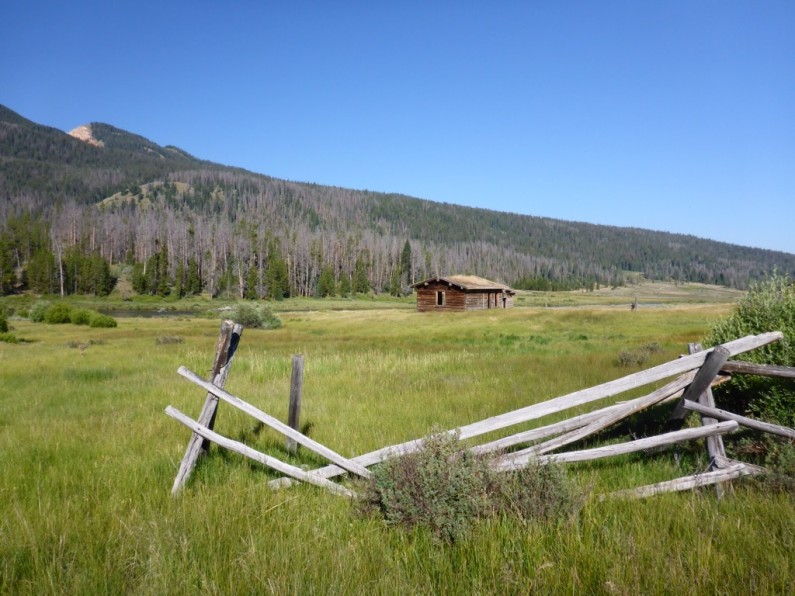 An old homestead in Green Lakes, this area was home to trappers and Mountain Men back in the day.