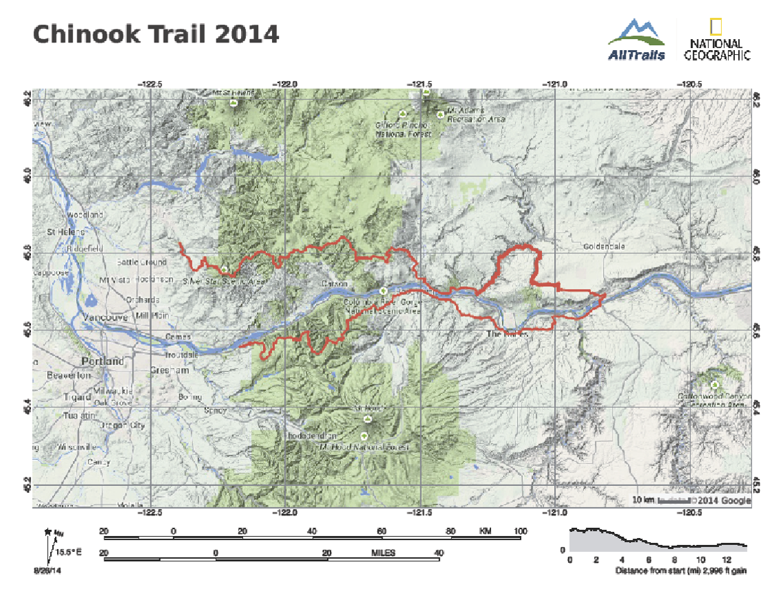Chinook Trail Map
