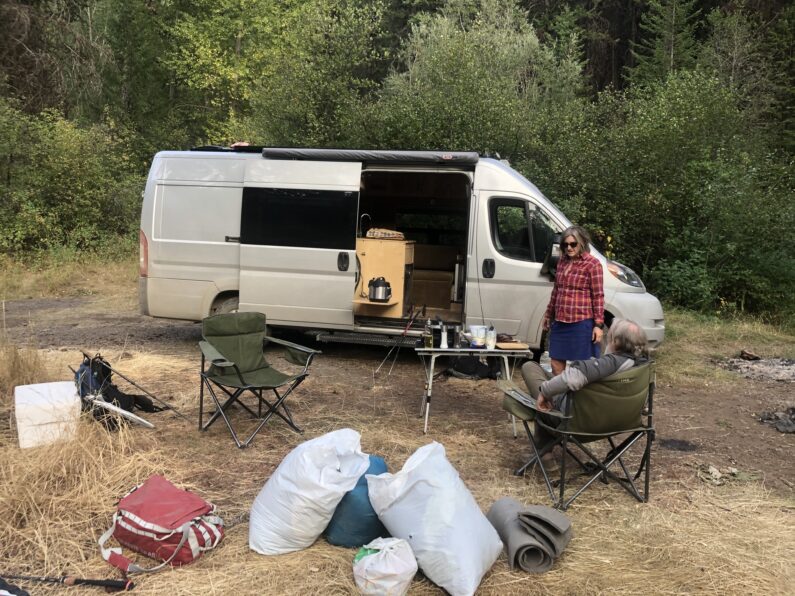 Dodge promaster served us a mobile bounce box for resupplying and ontrail support