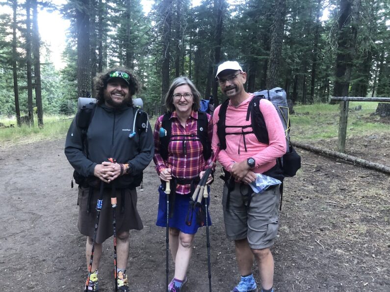 the start of the blue mountain trail Allgood, FeMike and The Punisher